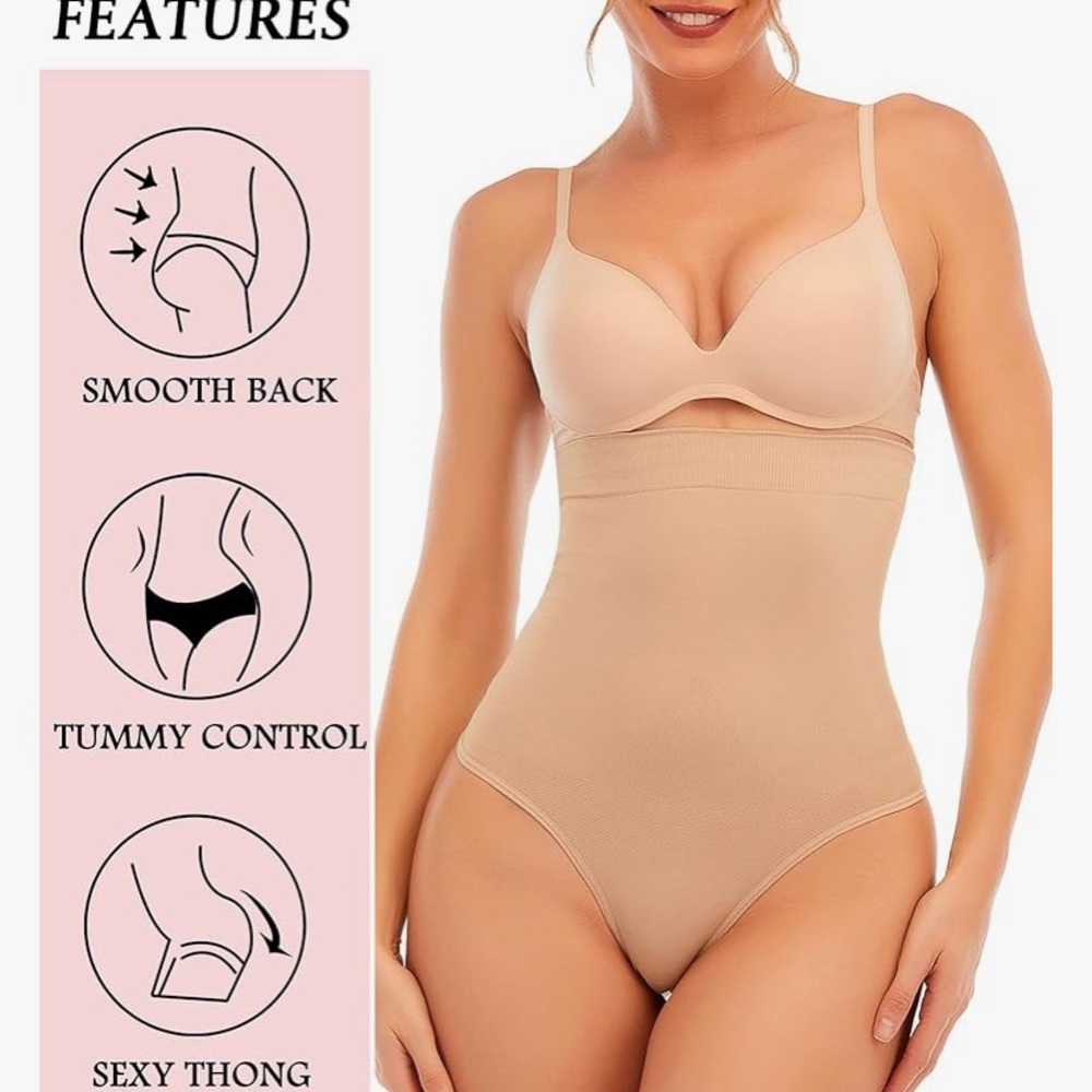 M/L nude shapewear thong